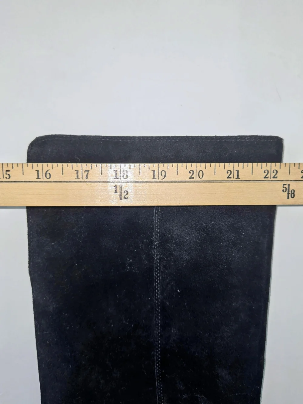 CORSO COMO Women's Black Suede Over-the-Knee Boots with Low Block Heel WOMENS 9
